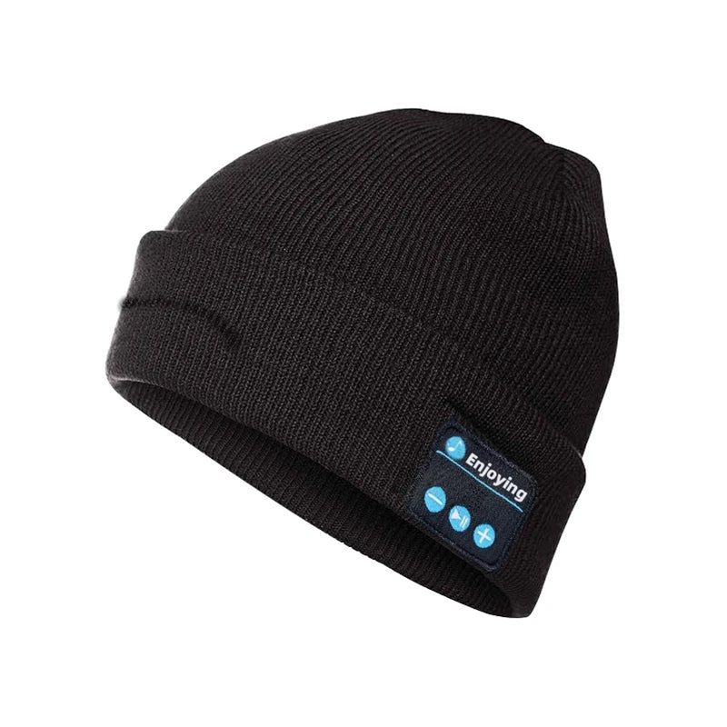 Fone Bluetooth Headphones Winter Warm Beanie Knit Hat Music Wireless Bluetooth Headset Sports Cap Wireless Earphones Hats