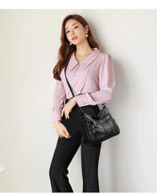 Fashion Soft Leather Crossbody Bags for Women 2025 Casual Female Multi Pocket Messenger Bags Retro Handbags Ladies Shoulder Bags