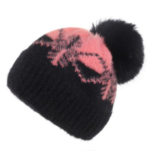 Winter Hat for Women Warm Plus Velvet Thickened Imitation Mink Wool Hat Outdoor Ski Hat Snowflake Knit Hat Keep Warm