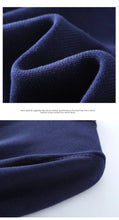 Men's Thick Sweater 100% Cotton Half high collar  Knitted Hoodie Fashion Jacquard Bottom Sweater Autumn/Winter Warm Men's Wear