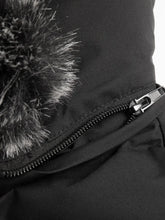 Winter Windproof Men's Faux Jacket Casual Polyester Coat with Detachable Hood Zip-Up Front Long Sleeves & Pockets Winter Clothes