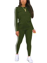 Women's Casual Long Sleeve Fitness Set Slim Fit Two-Piece Suit for Spring/Summer Outings Commuting Suitable for Daily Wear