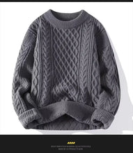 Trendy Knitted Sweater For Men Casual Round Neck Pullover Male Knitted Soft Fall Winter Fashion Long Sleeve Mens Kntwear Outwear
