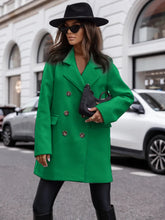 Women's Winter Coats Fashion Casual Mid-length Suit Collar Tweed Warm Coats and Jackets Women Wool & Blends Coats for Women