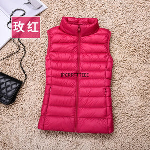 Women Sleeveless Slim Ultra Lightweight Vests Windproof