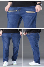 Big Size Men's Jeans High Stretch Denim Fabric Large Size Pants for 45-150kg Jeans Hombre Wide Leg Jeans Pantalon Homme