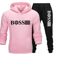 Two-piece Fitness Sets for Autumn and Winter, Casual Sportswear for Both Men and Women, Paired with Fashionable Hooded Sweatshir