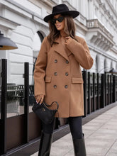 Women's Winter Coats Fashion Casual Mid-length Suit Collar Tweed Warm Coats and Jackets Women Wool & Blends Coats for Women