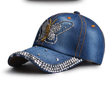Denim Hat Baseball Cap Women Rhinestone Sports Cap Trendy Leisure Sunshade Outdoor New Korean Casual Cowboy Retro