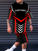 Summer new men's suit 3D printed casual and fashionable outdoor men's wear