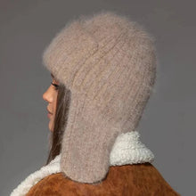 Winter Hat Women Russian Winter Trapper Hat with Ear Flaps - Thick Knitted Ushanka for Cold Weather Military Style Fur Pilot Hat