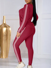 Women's Casual Long Sleeve Fitness Set Slim Fit Two-Piece Suit for Spring/Summer Outings Commuting Suitable for Daily Wear