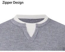 Two-piece Knitted Sweater for Men's Pullover Loose Inner Round Neck Warm Bottom Sweater