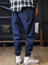 Men Loose Joggers Streetwear Harem Jeans Cargo Pants Ankle-Length
