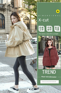 European Station Fashionable Popular Mid Length Long Length Trench Coat Parka 2024 New Arrival Casual Classy Fashionable Female High-End Coat