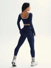 Women's Fall/Winter New Arrival Round Neck Long Sleeve Yoga Top Outdoor Sports Fitness Yoga Pants