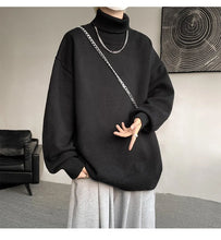 Knitted Warm Sweater Men Turtleneck Sweater Men's Loose Casual Pullovers Autumn Winter New Solid Color Pullovers M-XXXXXXXXL