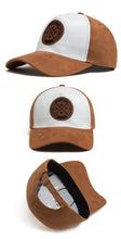 New Round Leather Labels Trendy Suede Hats for Men Baseball Caps Men's Versatile Sun Hats Women's Hip-hop Caps Outdoor Shade