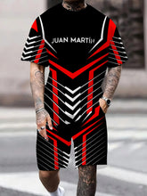 Summer new men's suit 3D printed casual and fashionable outdoor men's wear