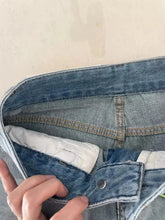 Mulheres perna larga calças de brim baggy senhora vintage y2k punk cintura baixa solta calças jeans streetwear moda lixo longo s
