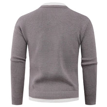 Two-piece Knitted Sweater for Men's Pullover Loose Inner Round Neck Warm Bottom Sweater