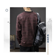 New Winter Warm Plush Sweatshirt Men's Round Neck Pullover Trendy Casual Versatile Top