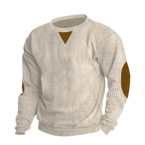 Autumn Winter Men's Corduroy  Long sleeved Sports T-Shirt Wear resistant & Thermal