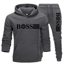 Two-piece Fitness Sets for Autumn and Winter, Casual Sportswear for Both Men and Women, Paired with Fashionable Hooded Sweatshir