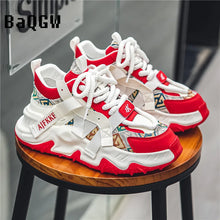 Luxury Men's  Casual Height Increasing Patchwork Sneakers