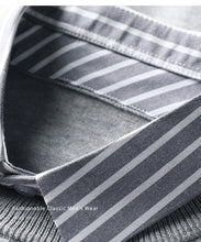 Men's Knit Sweater with Shirt Collar - Gray Vintage Style Fake Layered Business Casual Pullover Old Money Style Top