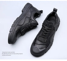 Genuine Leather Sneakers Men's Shoes Outdoor Casual Hiking Shoes Soft Soled Anti-skid Mountaineering Shoes Men Zapatillas Hombre