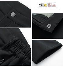 Plus Size 6XL 7XL 8XL Men's Winter Fall Snow Pants Waterproof Insulated Fleece Ski Snowboard Pants Outdoor Cargo Hiking Trousers