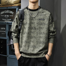 New Winter Warm Plush Sweatshirt Men's Round Neck Pullover Trendy Casual Versatile Top