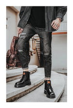 Big Size48 Men Boots Fashion Motorcycle Ankle Boots for Men Waterproof Hiking Boot Winter Chelsea Retro Boots Comfy Botas Hombre