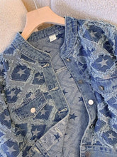 Denim Jacket Women Autumn New InTassel Short Jacket Top Fashion Loose Outerwear Single Breasted Long Sleeved Casual Jeans Coat