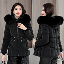 Winter 2025 New Down Jacket Women Parkas Fashion High-Quality Warm Cotton Padded Coat Ladies Short Overcoat Hooded Overwear Tops