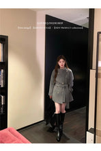 2025 Fall and Winter New Women Tops Coat Wool Blends Turn Down Collar Long Sleeve Double Breasted A Line Female Coats Clothing