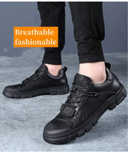 Genuine Leather Sneakers Men's Shoes Outdoor Casual Hiking Shoes Soft Soled Anti-skid Mountaineering Shoes Men Zapatillas Hombre