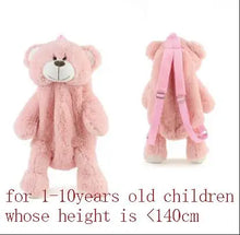 Children or ladies Plush Doll Backpack Casual Bag Personality Cartoon Bear Teddy bears Bag very soft and lovely cute gift a5372