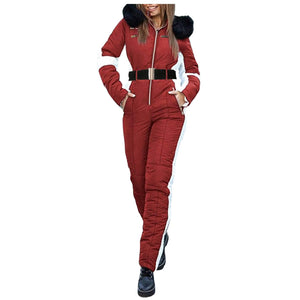 Women's Skiing Suites Winter Outdoor Sports Warm Jumpsuit Waterproof