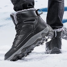 Men's Winter Snow Boots Waterproof Pu Leather Fast Shipping Sneakers Shoes Big Size39-48