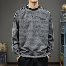 New Winter Warm Plush Sweatshirt Men's Round Neck Pullover Trendy Casual Versatile Top