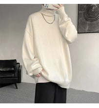 Knitted Warm Sweater Men Turtleneck Sweater Men's Loose Casual Pullovers Autumn Winter New Solid Color Pullovers M-XXXXXXXXL