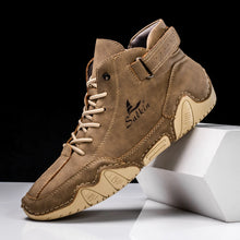 Handmade Men Boots New 2025 Leather Casual Shoes Outdoor Non-Slip Man Ankle Design Sneakers Tenis Masculino Zapatillas