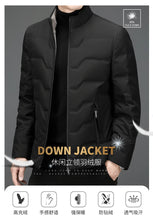 New Men's Lightweight Duck Down Jackets 2025 Autumn Winter Business Casual Warm Puffer Coat Windproof Solid Padded Tops Clothing