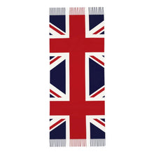 Custom UK Flag Tassel Scarf Women Winter Warm Shawl Wrap