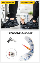 Big Size Men and Women Rotary Buckle Work Safety Shoes Men Air Soft Sole Lightweight Sneakers Protective Fashion Work Shoes