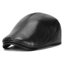 Men's outdoor leather hat winter Berets male warm Ear protection cap 100% genuine leather dad hat wholesale Leisure