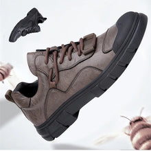 Genuine Leather Sneakers Men's Shoes Outdoor Casual Hiking Shoes Soft Soled Anti-skid Mountaineering Shoes Men Zapatillas Hombre