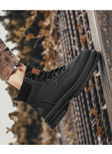 CYYTL Mens Boots Ankle Casual Winter Shoes Cowboy Combat Tactical Motorcycle Leather Chelsea Work Outdoor Hiking Luxury Designer